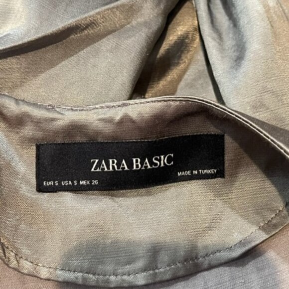 ZARA Grey Track Jacket with 2 Front & 2 Inside Pockets – Size Small - Picture 7 of 9